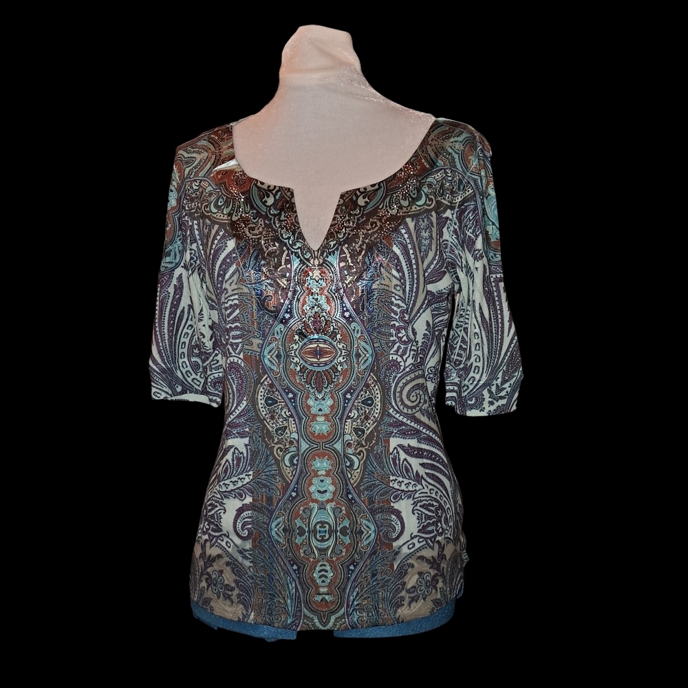 Apt. 9 Paisley Embellished Top
